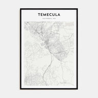 Temecula Map Portrait Poster