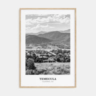 Temecula Portrait B&W Poster