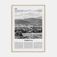 Temecula Travel B&W Poster