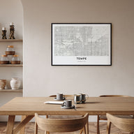 Tempe Map Landscape Poster