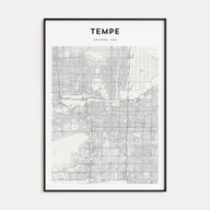 Tempe Map Portrait Poster