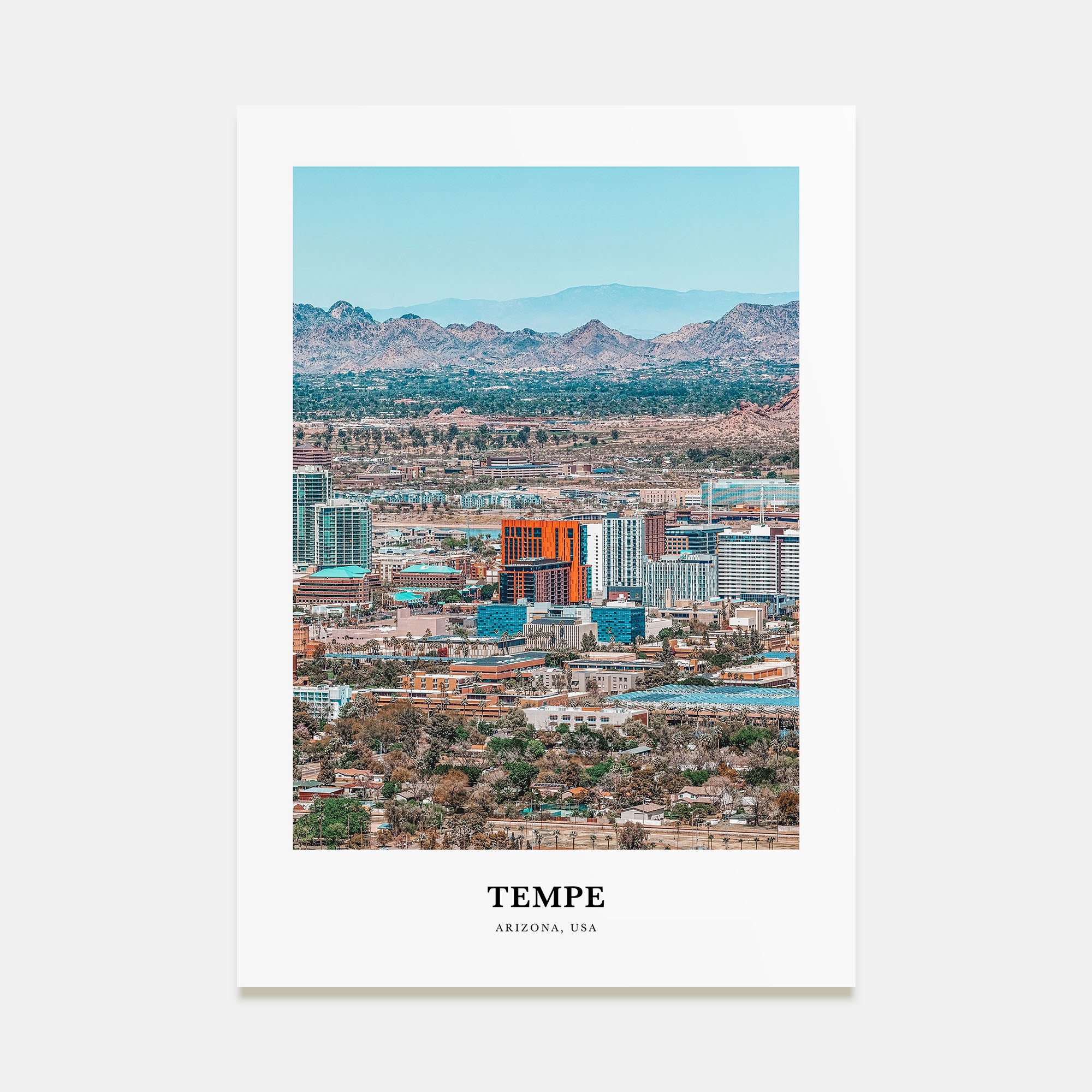 Tempe Portrait Color Poster