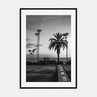 Tennis Court Photo B&W No 2 Poster