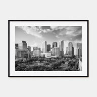 Texas Landscape B&W Poster