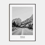 Texas Portrait B&W No 2 Poster