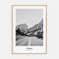Texas Portrait B&W No 2 Poster