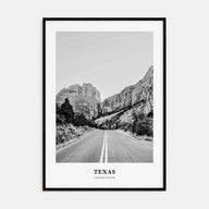 Texas Portrait B&W No 2 Poster