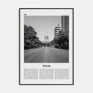 Texas Travel B&W No 2 Poster