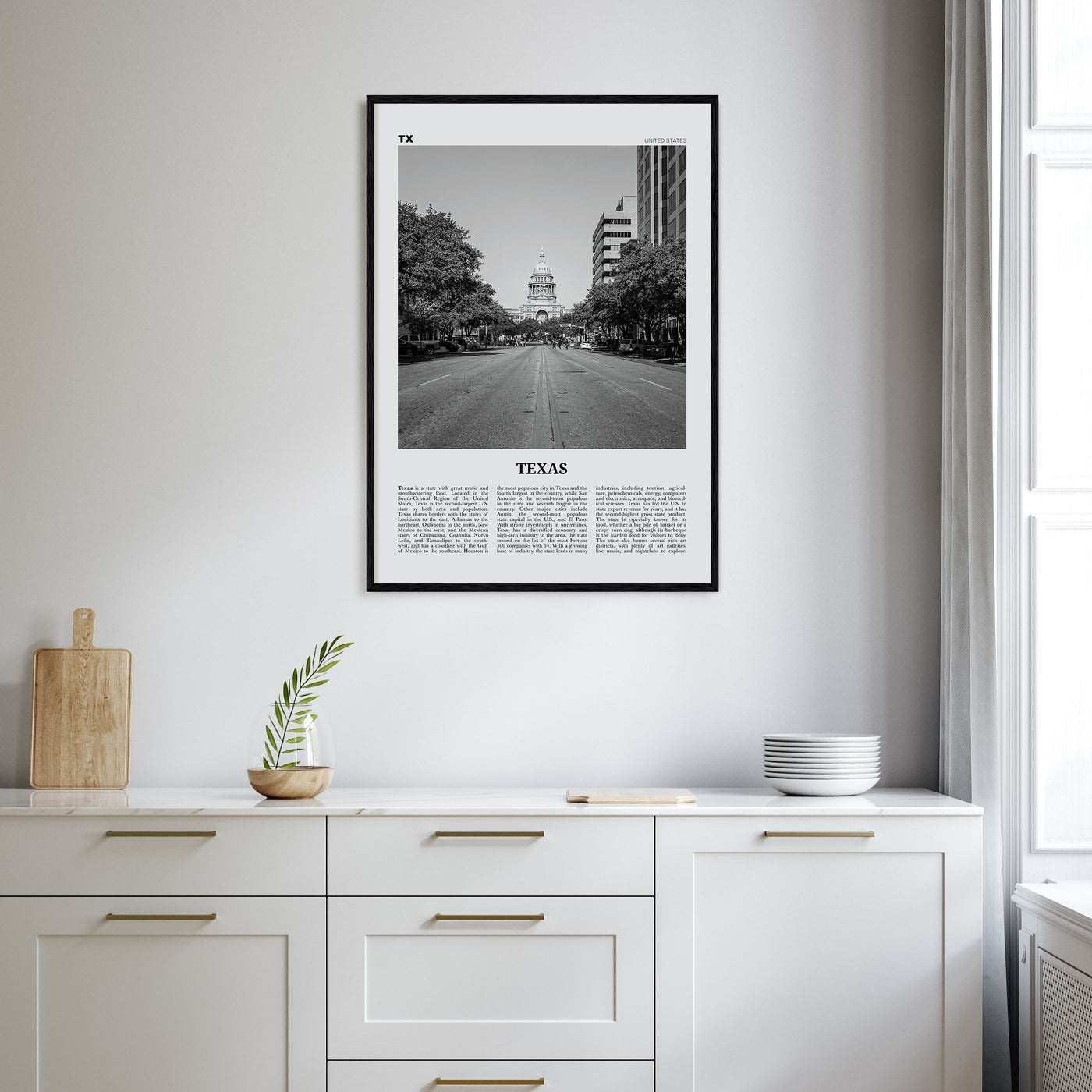 Texas Travel B&W No 2 Poster