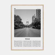 Texas Travel B&W No 2 Poster
