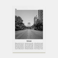 Texas Travel B&W No 2 Poster
