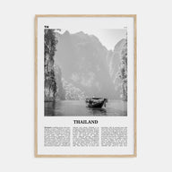 Thailand Travel B&W No 1 Poster