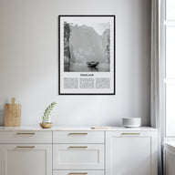 Thailand Travel B&W No 1 Poster