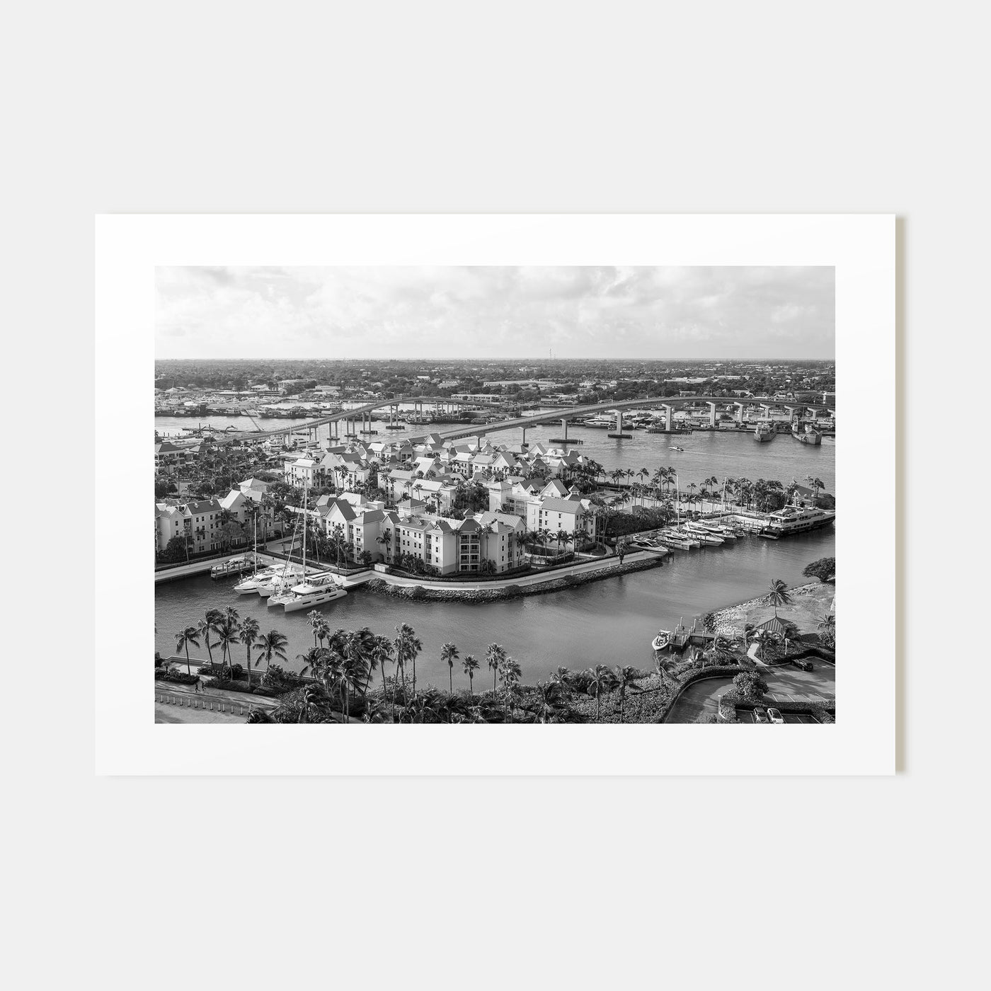 The Bahamas Landscape B&W Poster