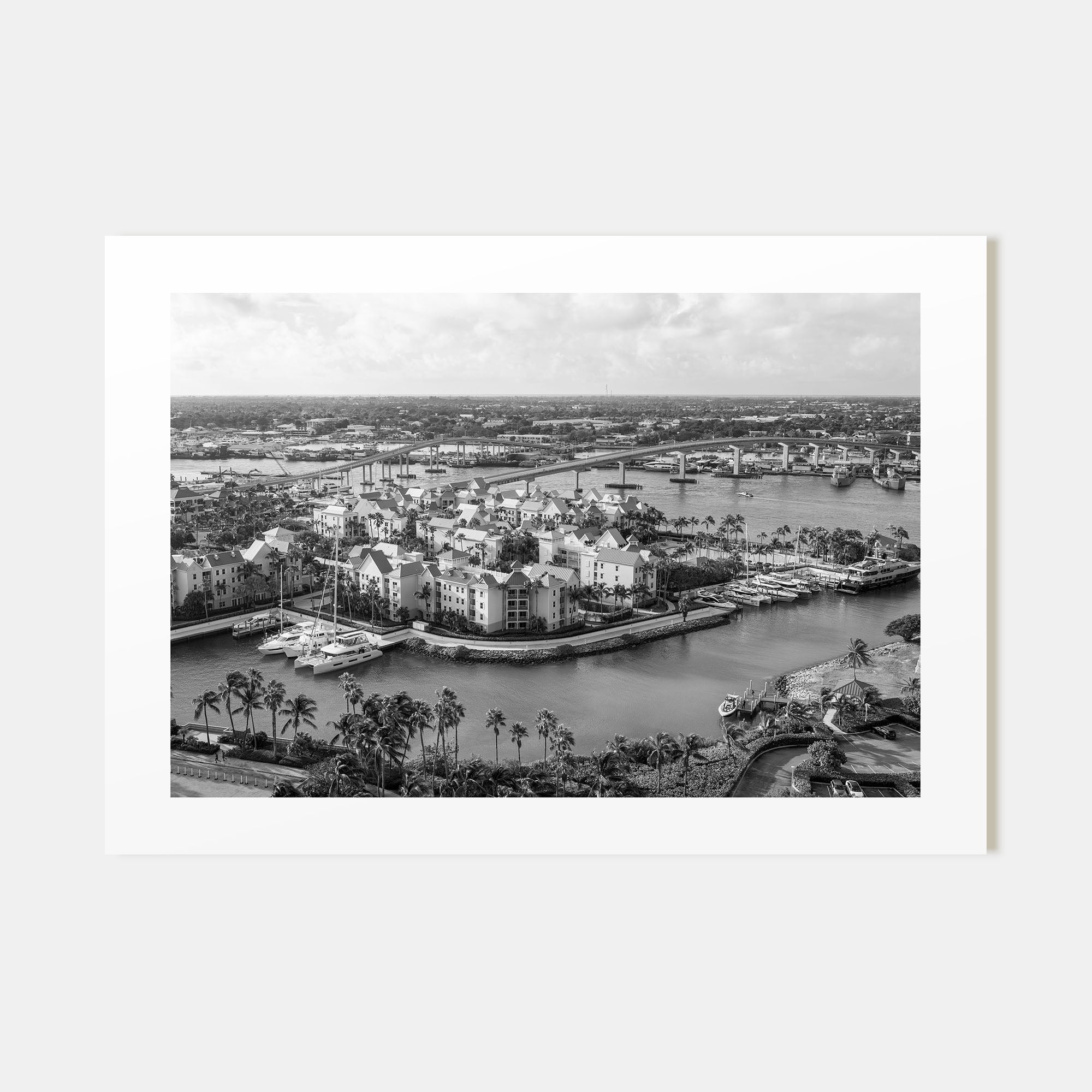 The Bahamas Landscape B&W Poster