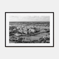 The Bahamas Landscape B&W Poster