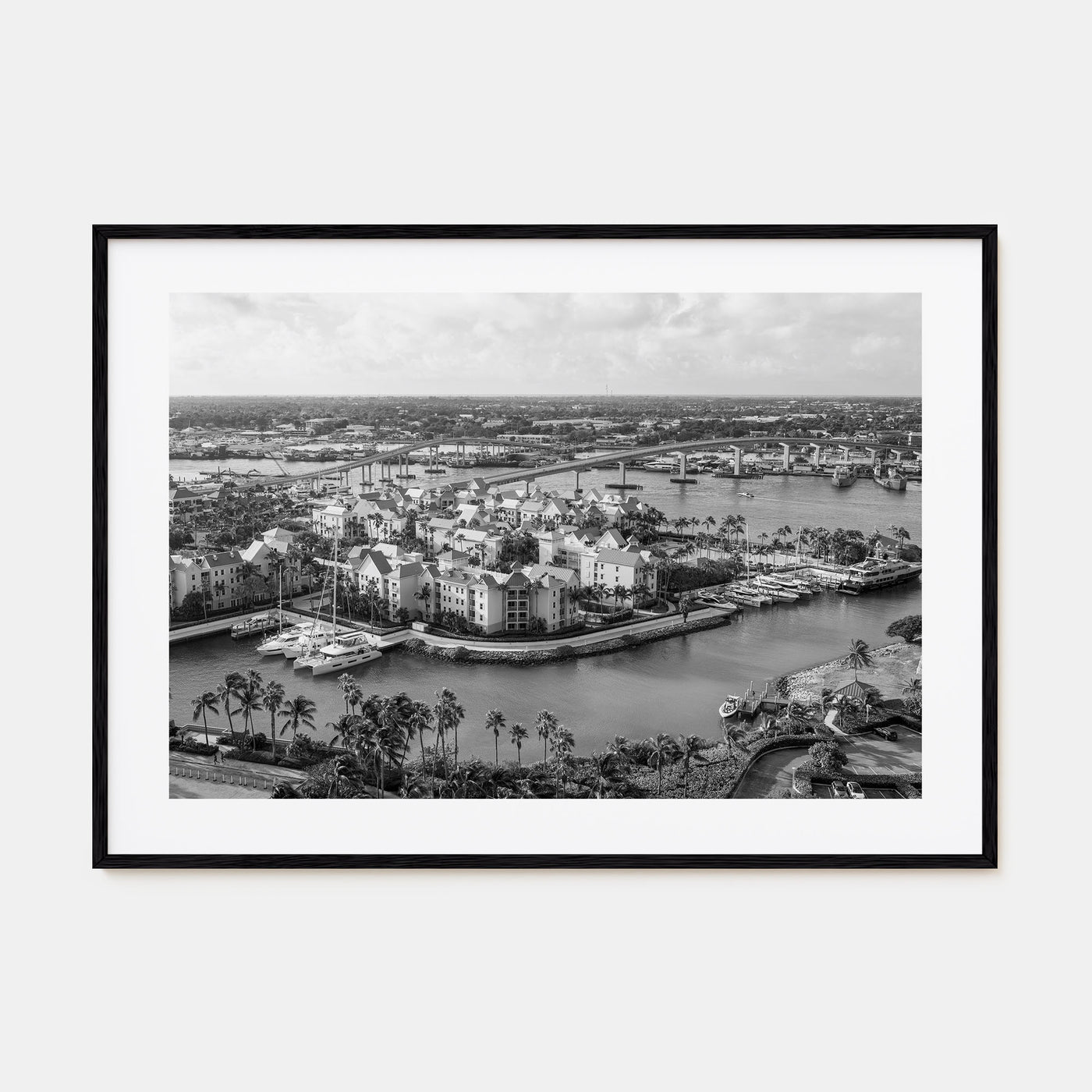 The Bahamas Landscape B&W Poster