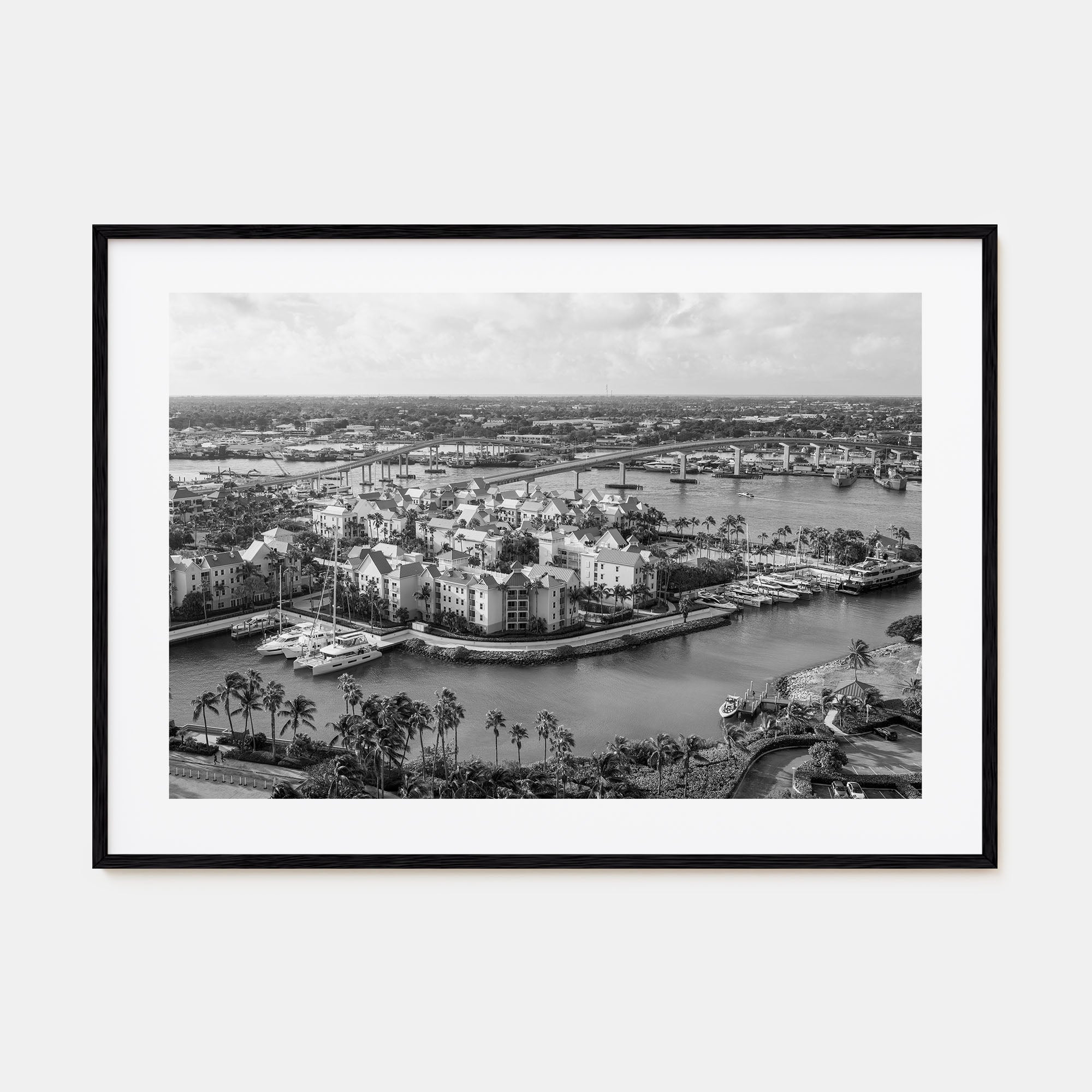 The Bahamas Landscape B&W Poster