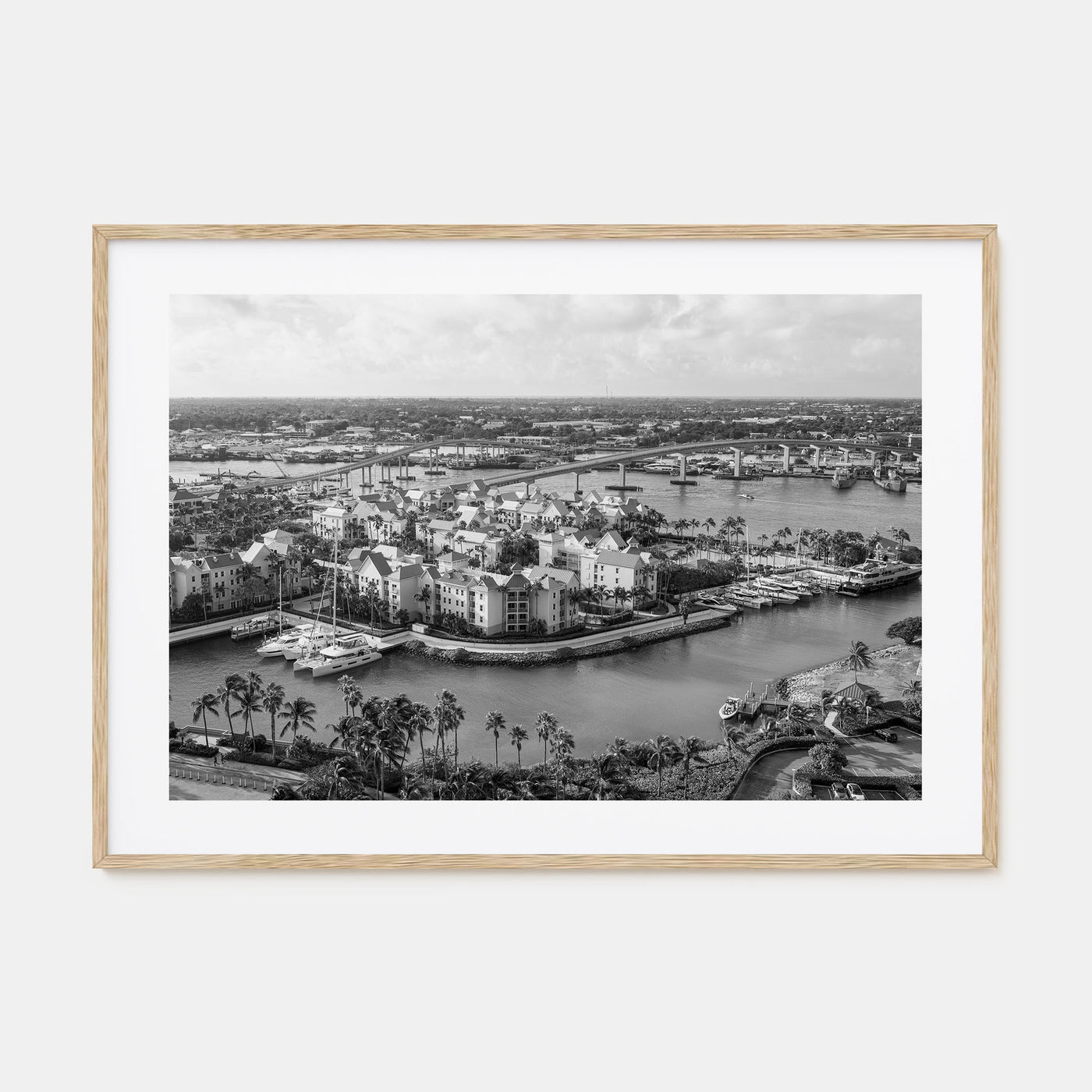 The Bahamas Landscape B&W Poster