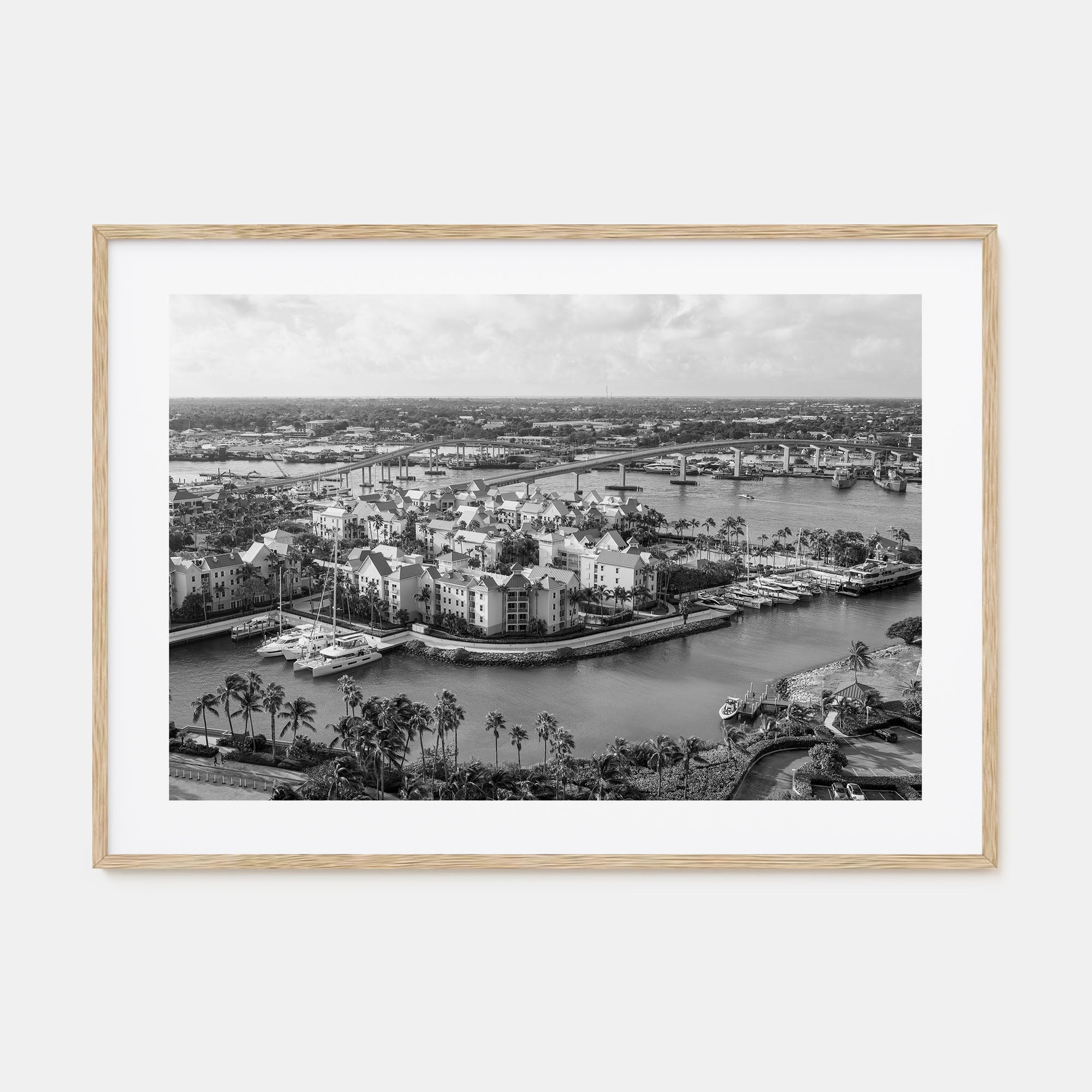 The Bahamas Landscape B&W Poster