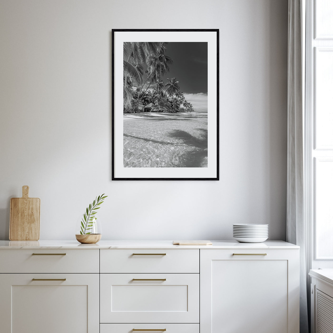 The Bahamas Photo B&W Poster