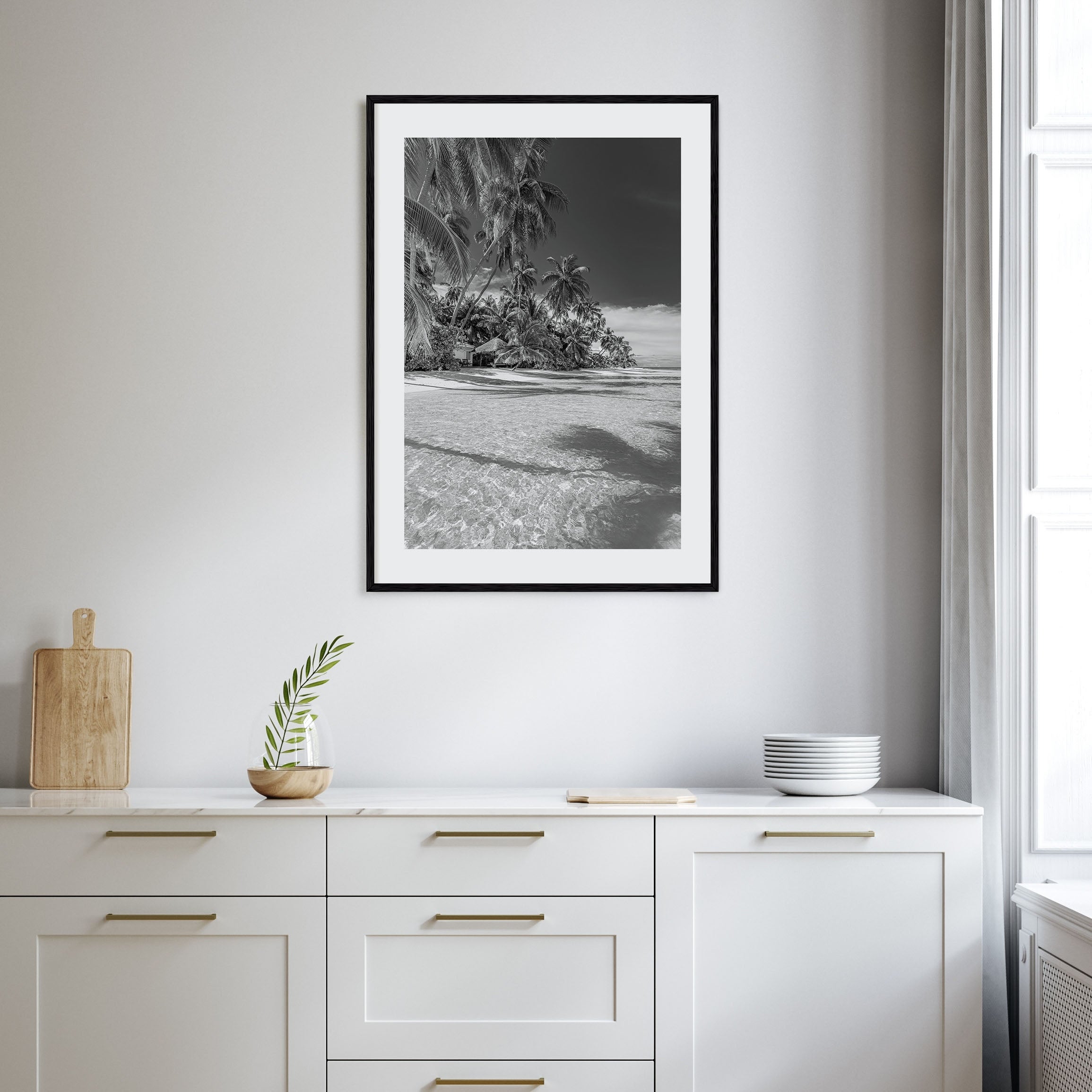 The Bahamas Photo B&W Poster