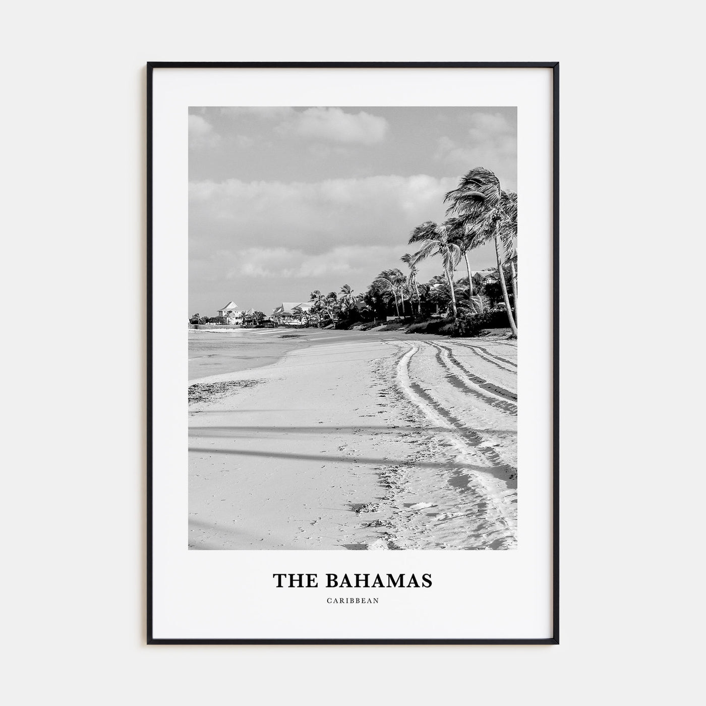 The Bahamas Portrait B&W No 1 Poster