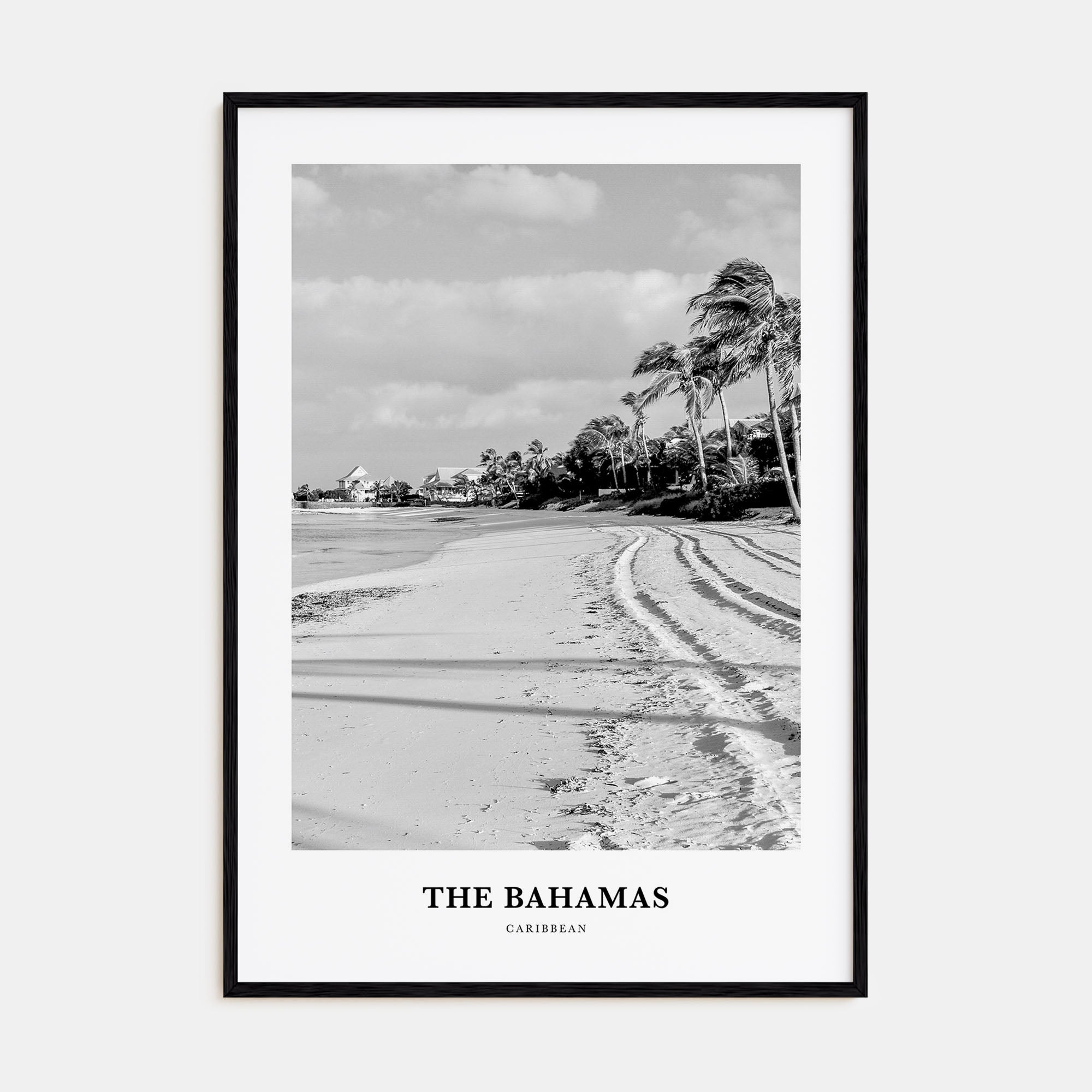 The Bahamas Portrait B&W No 1 Poster