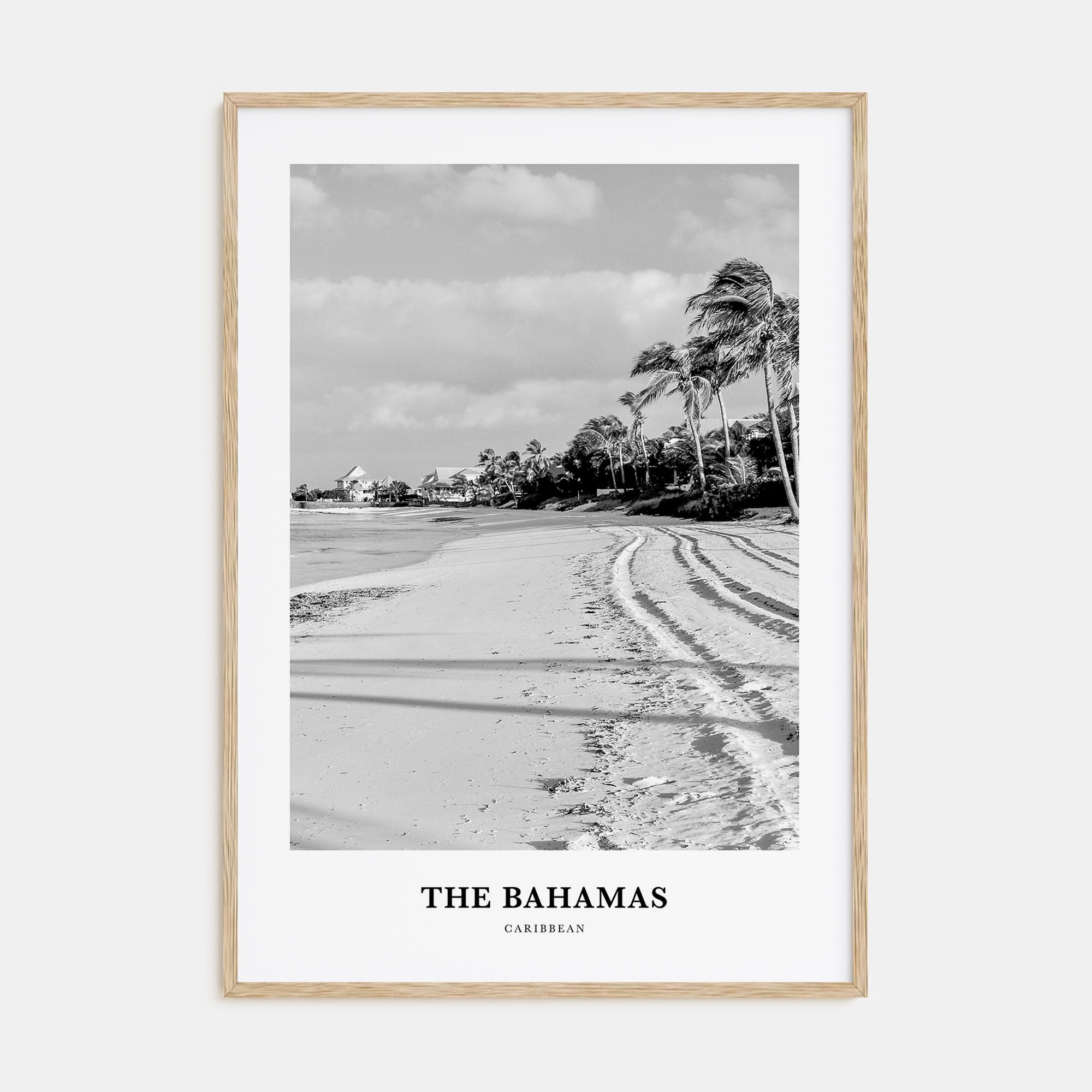 The Bahamas Portrait B&W No 1 Poster