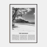 The Bahamas Travel B&W No 1 Poster