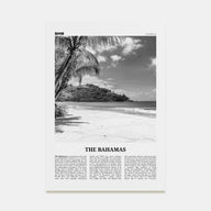 The Bahamas Travel B&W No 1 Poster