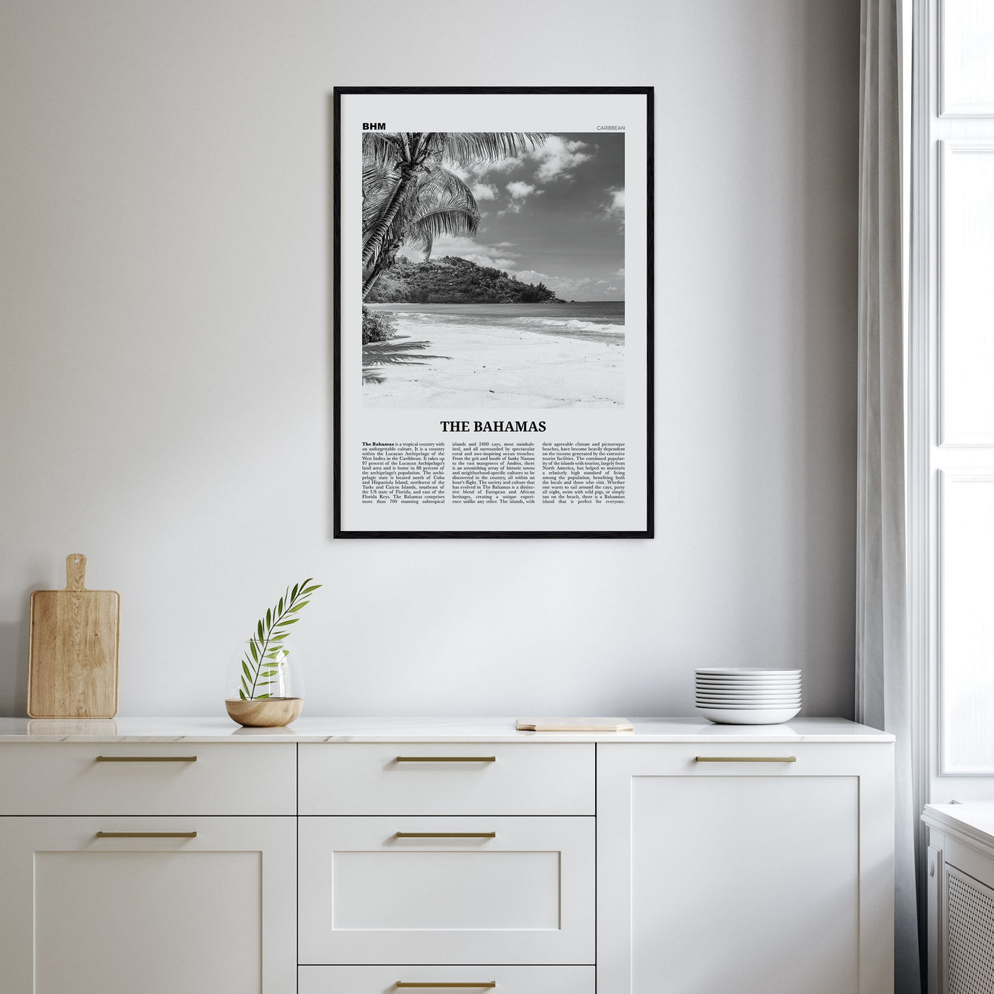 The Bahamas Travel B&W No 1 Poster