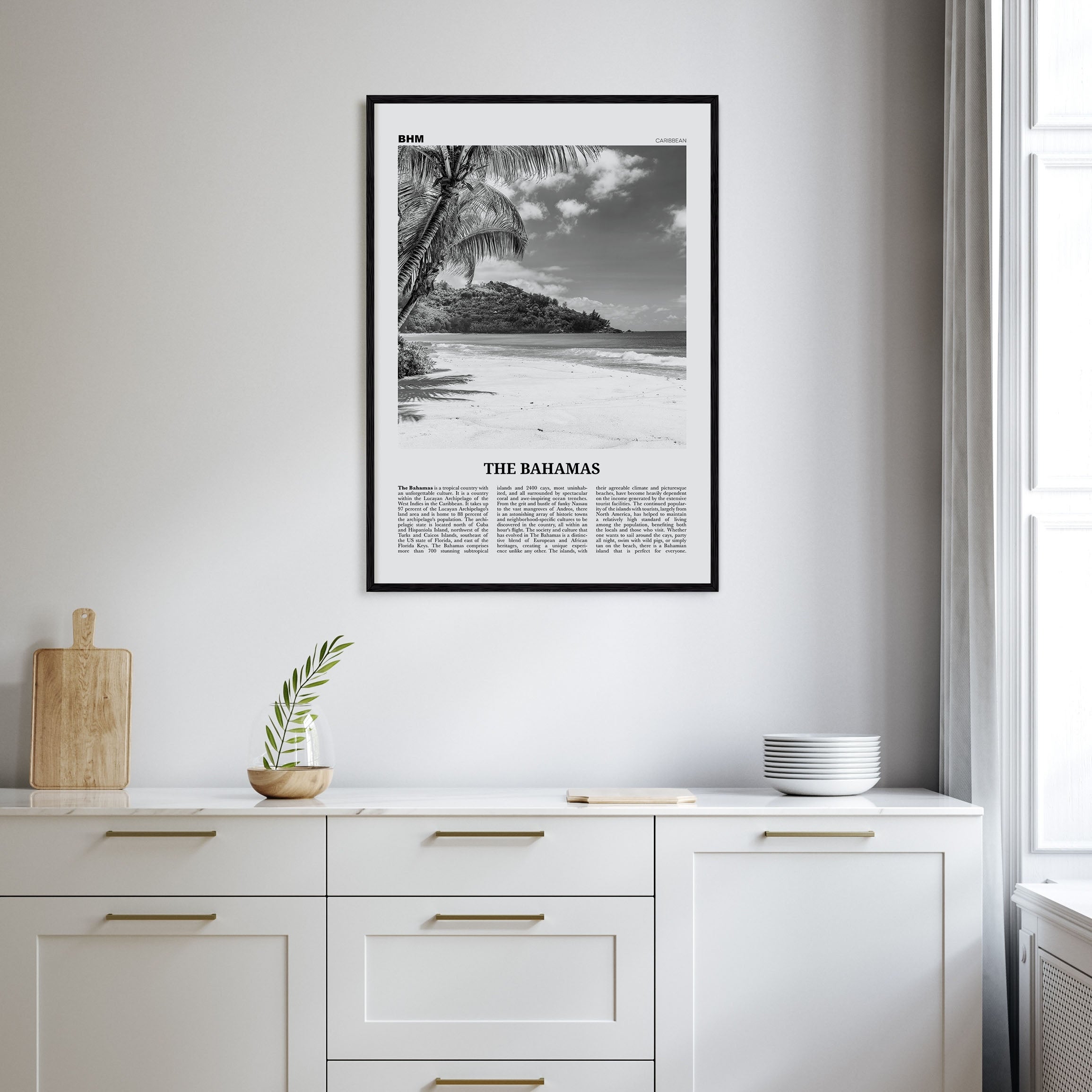 The Bahamas Travel B&W No 1 Poster