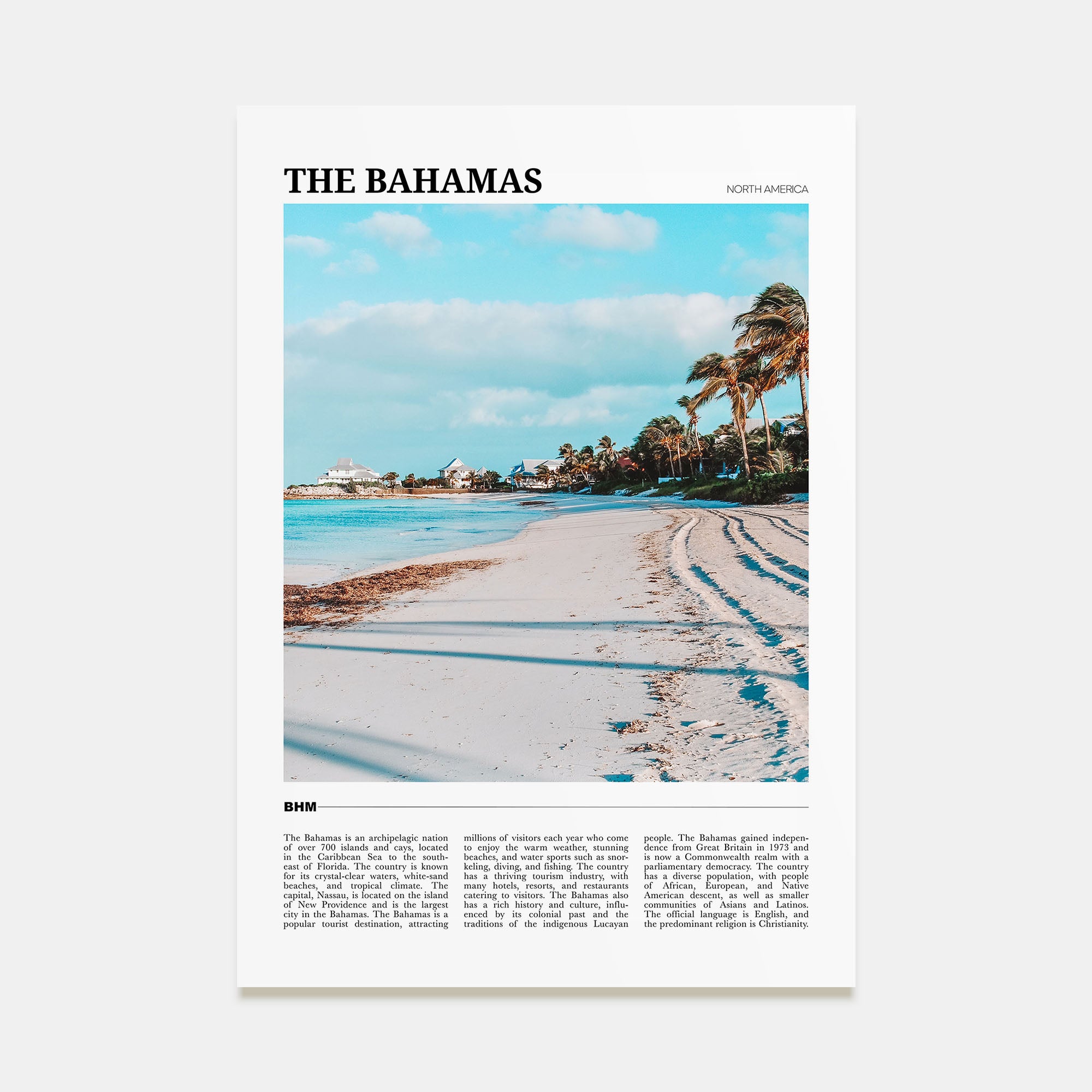 The Bahamas Travel Color Poster