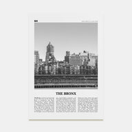 The Bronx Travel B&W No 1 Poster