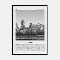 The Bronx Travel B&W No 1 Poster