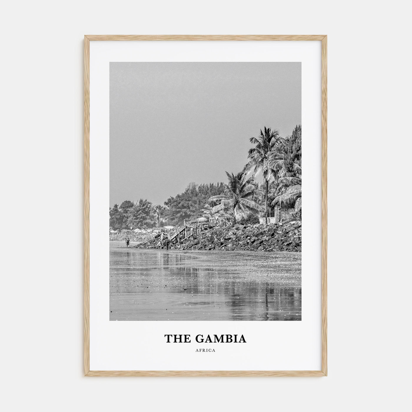 The Gambia Portrait B&W Poster
