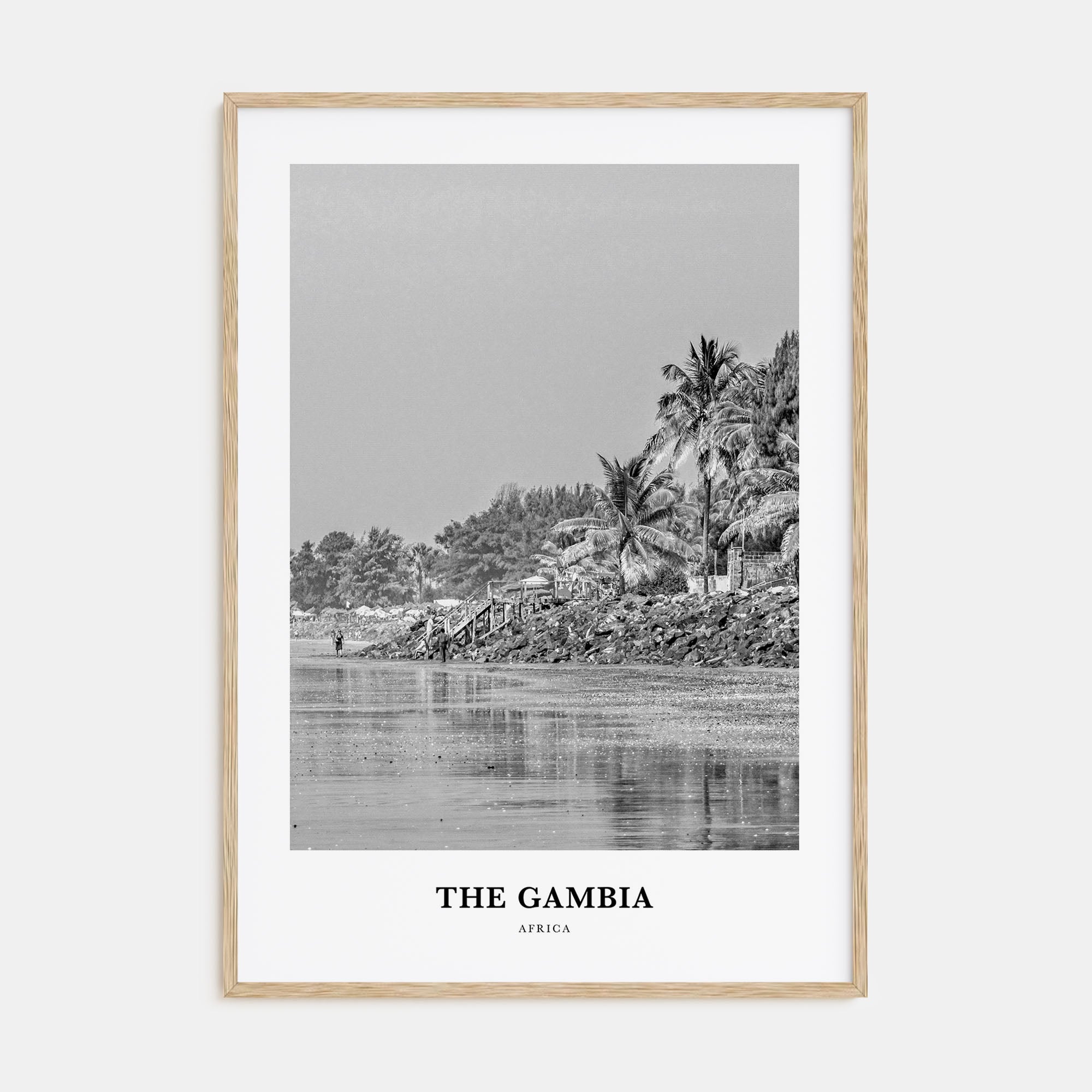 The Gambia Portrait B&W Poster