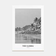 The Gambia Portrait B&W Poster