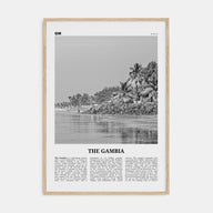 The Gambia Travel B&W Poster