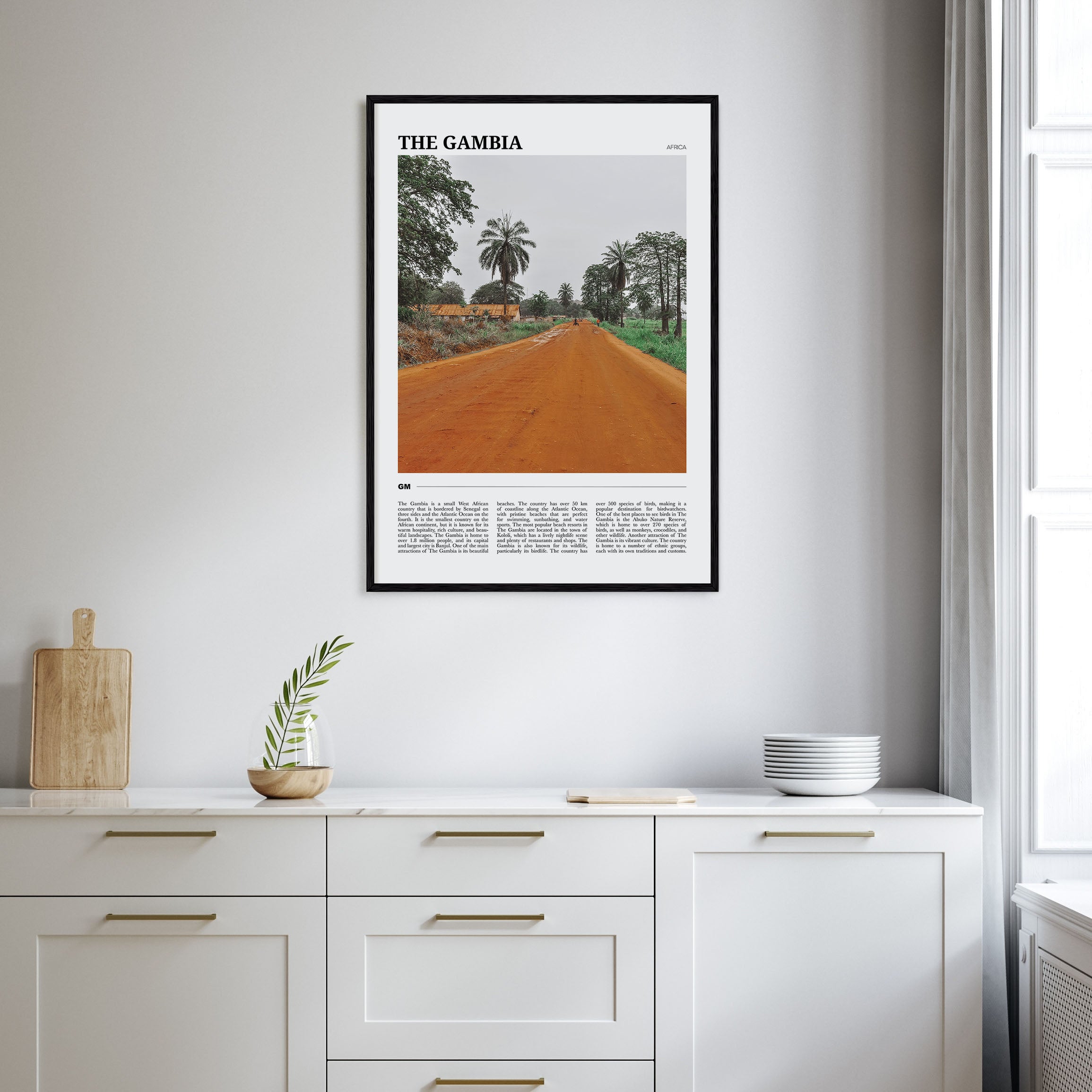 The Gambia Travel Color Poster
