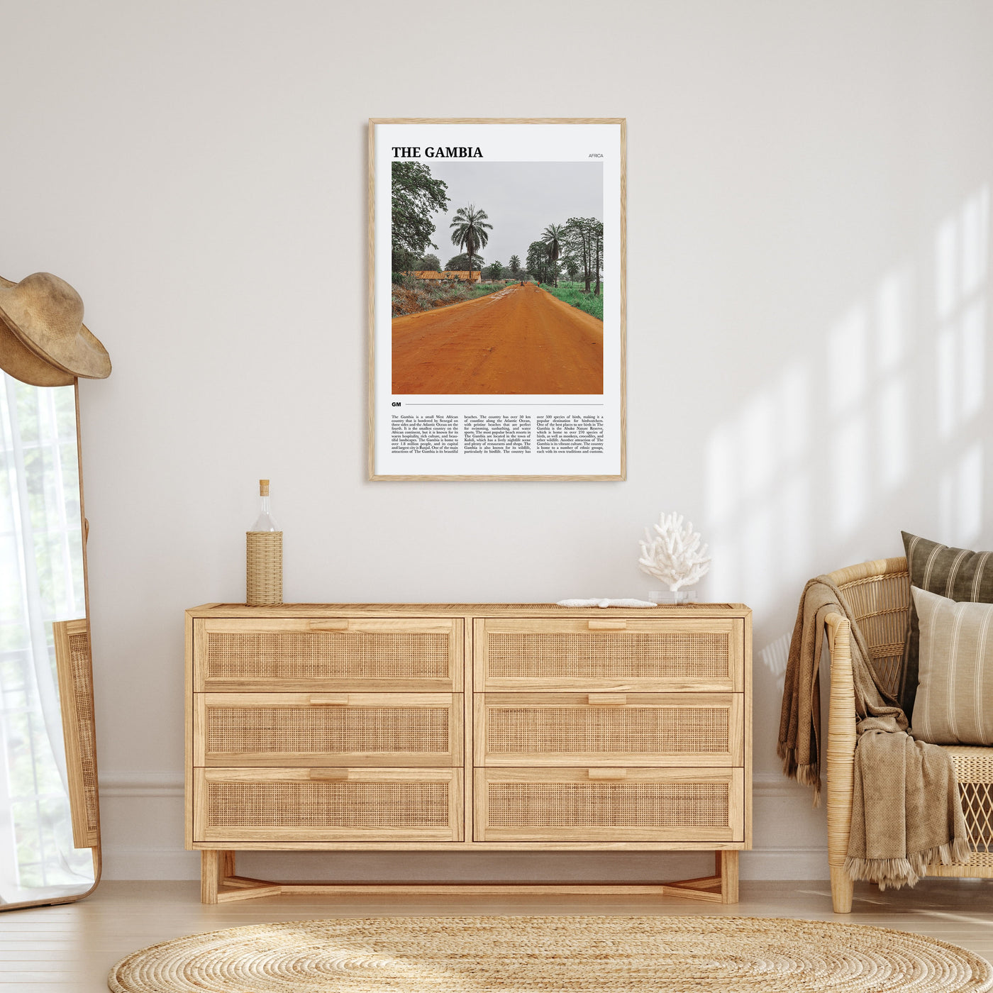 The Gambia Travel Color Poster