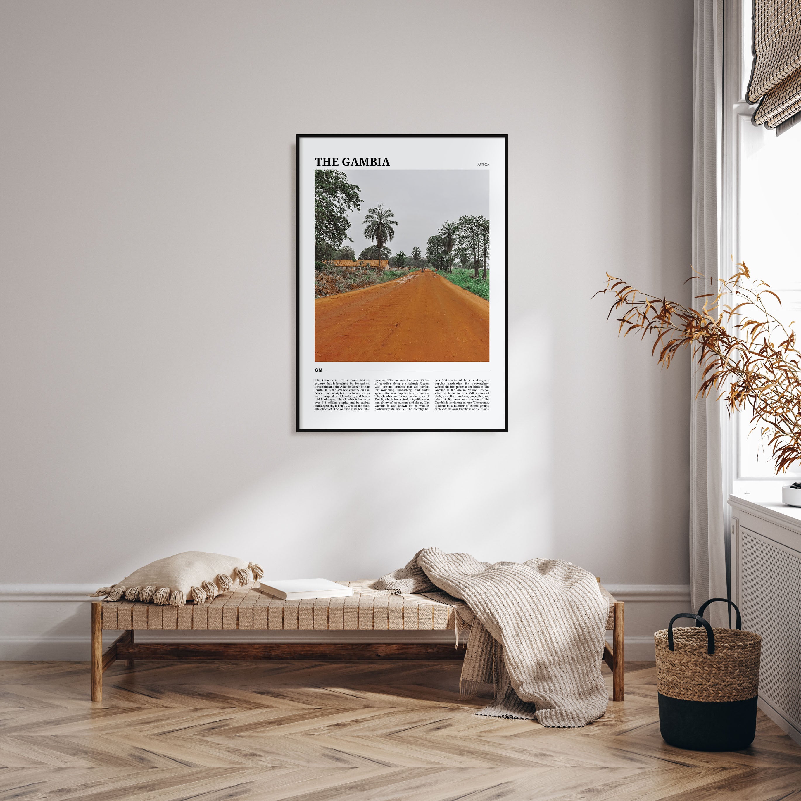 The Gambia Travel Color Poster