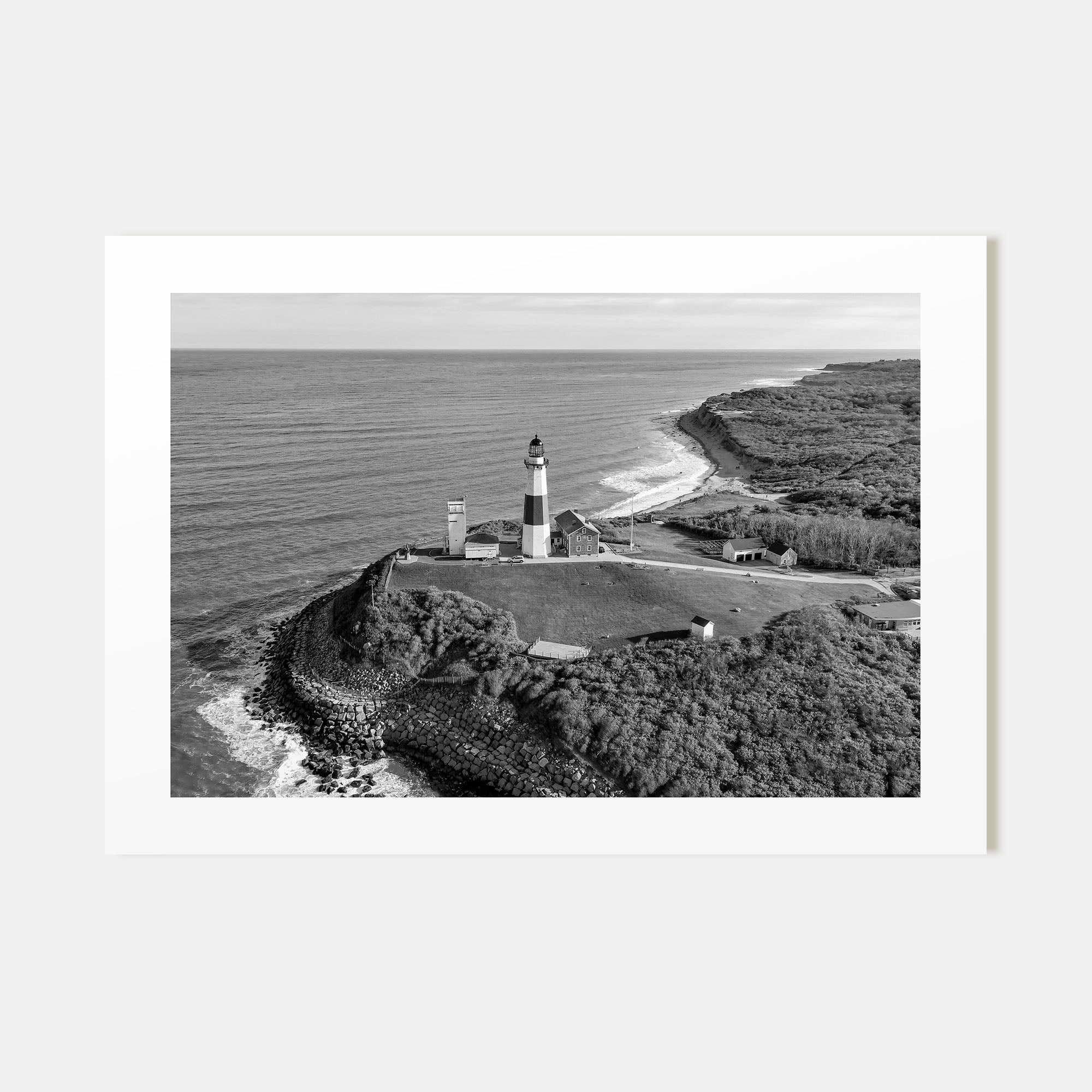 The Hamptons Landscape B&W Poster
