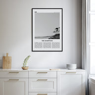 The Hamptons Travel B&W Poster
