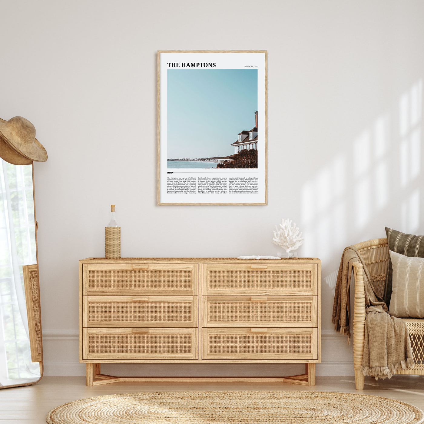 The Hamptons Travel Color Poster
