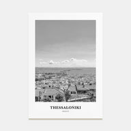 Thessaloniki Portrait B&W Poster