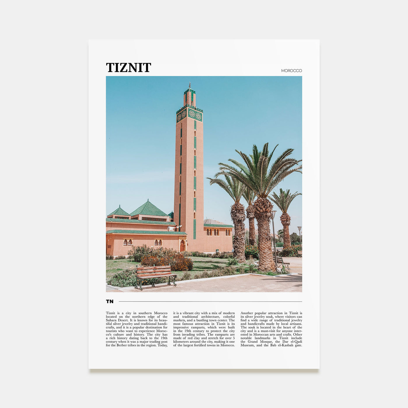 Tiznit Travel Color Poster