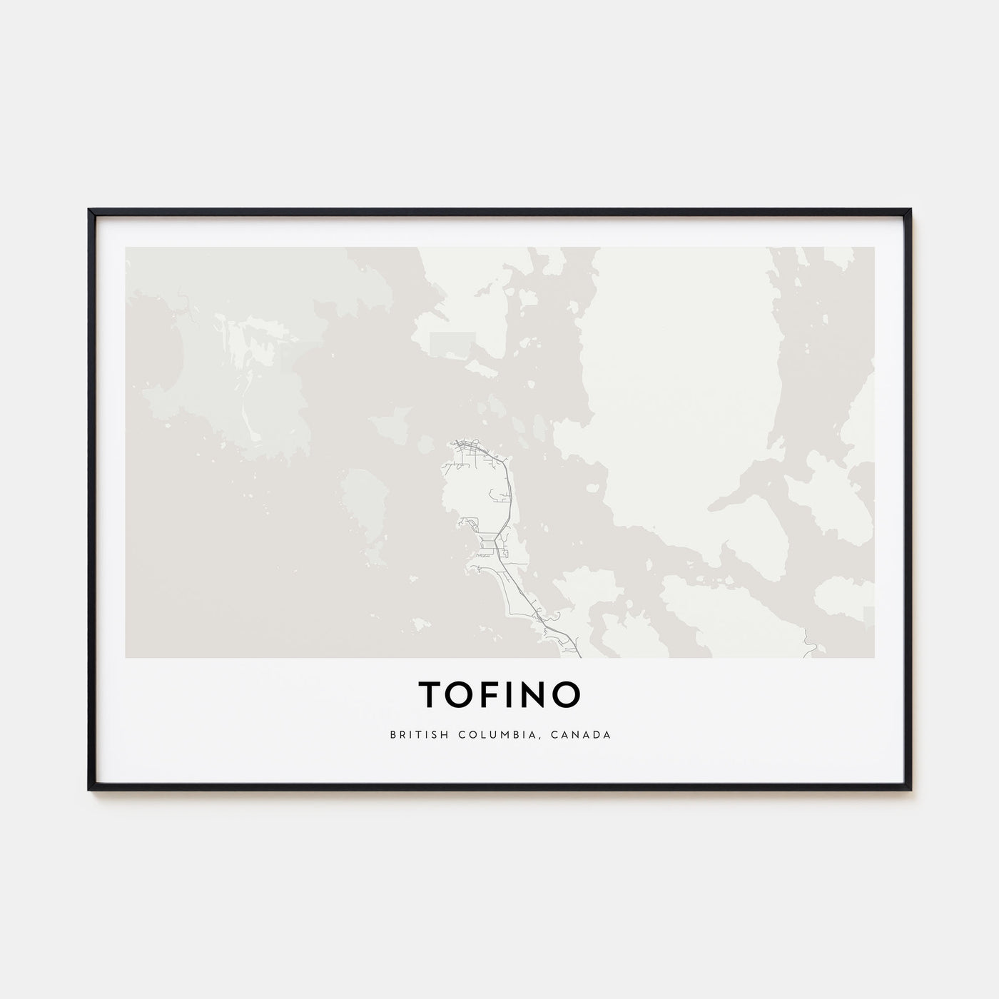 Tofino Map Landscape Poster