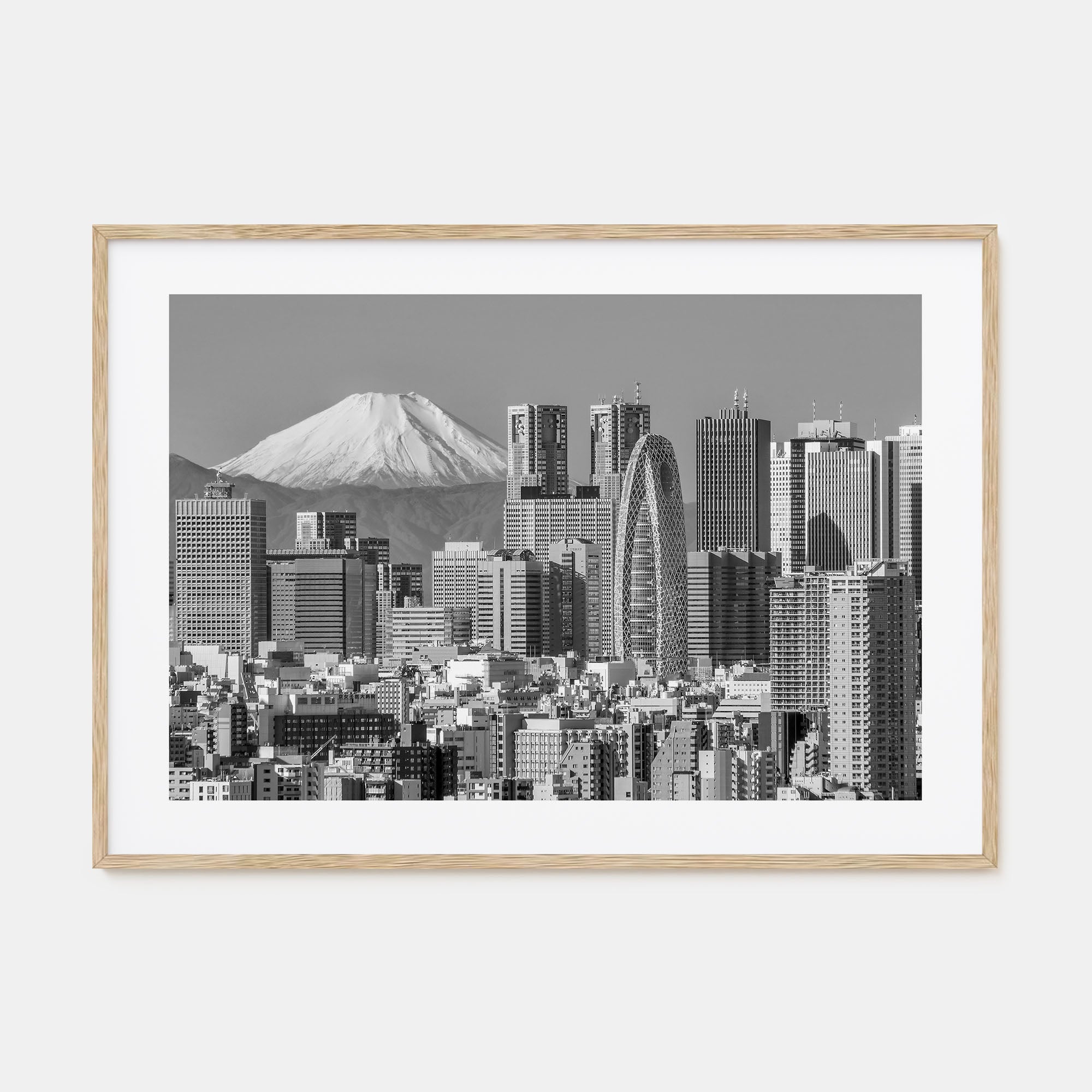 Tokyo Landscape B&W Poster